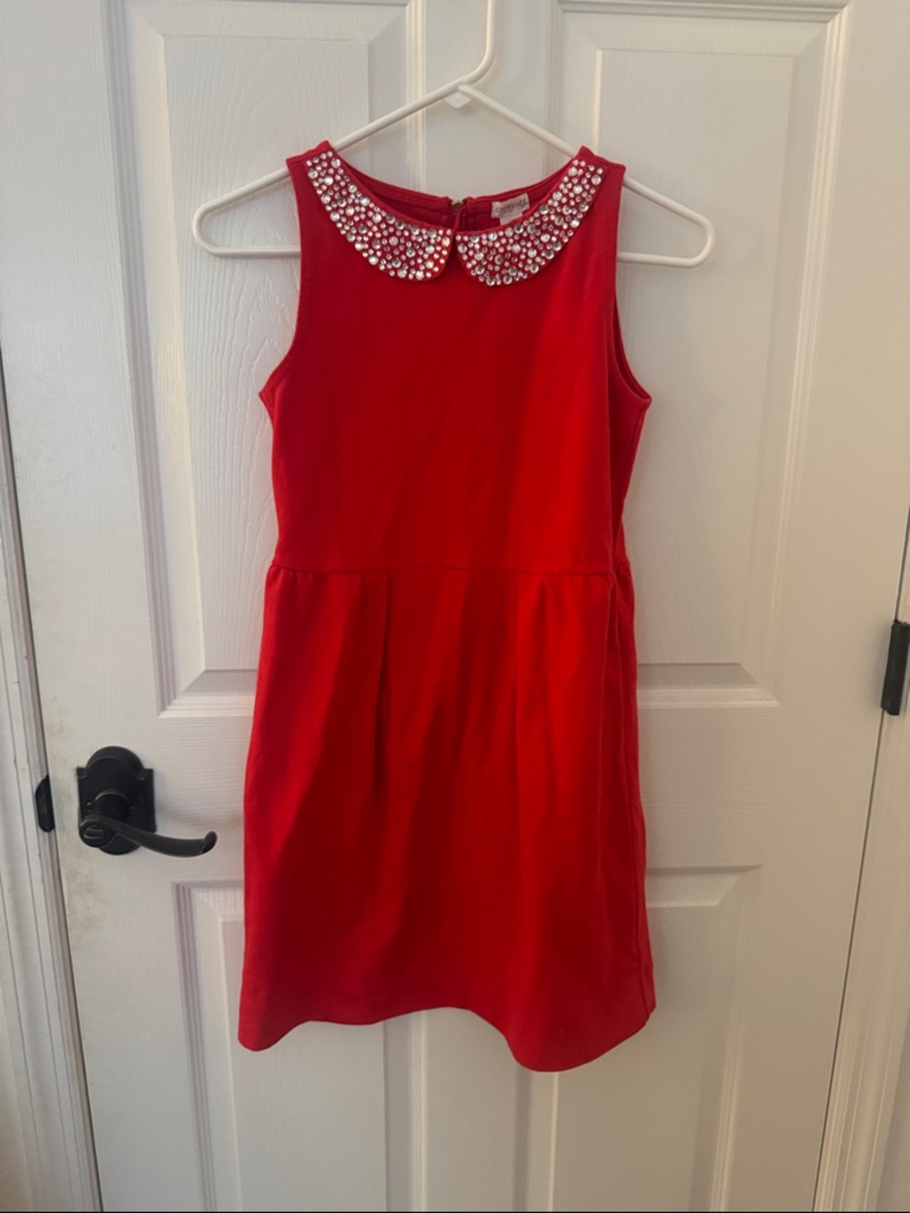 J.Crew Crewcuts girls' sleeveless red party dress 12